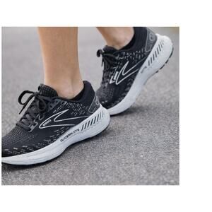 Brooks Women's Glycerin GTS 20 running shoes Size 9 Black/Wht Athletic Sneakers